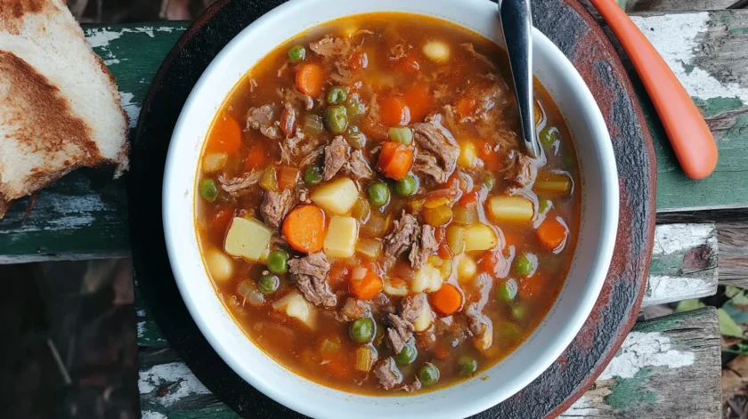 Old-Fashioned Vegetable Beef Soup recipe