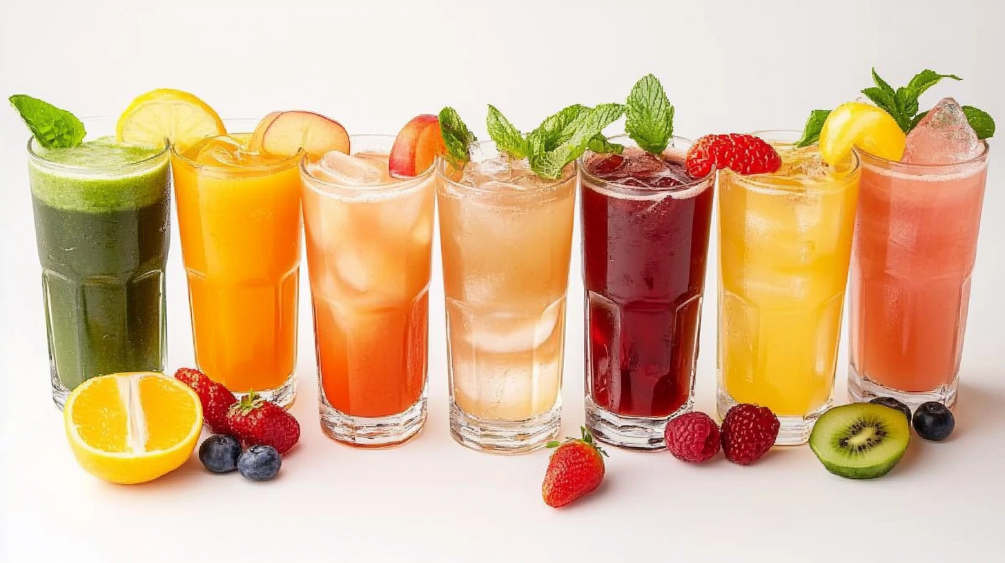 Fresh and vibrant weight loss juice made with kale, cucumber, lemon, and ginger, served in a glass