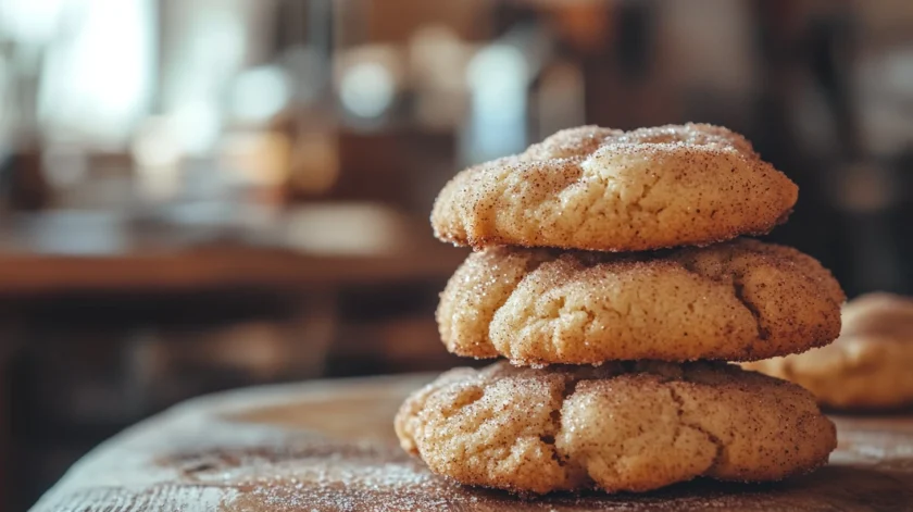 Soft and chewy snickerdoodle cookies without cream of tartar, coated in cinnamon sugar and baked to golden perfection