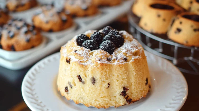 Traditional spotted dick steamed pudding with dried fruit, served with creamy custard